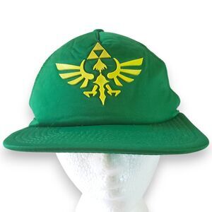 Zelda Skyward Sword Green Snapback Trucker Cap 2013 Nintendo Adjustable